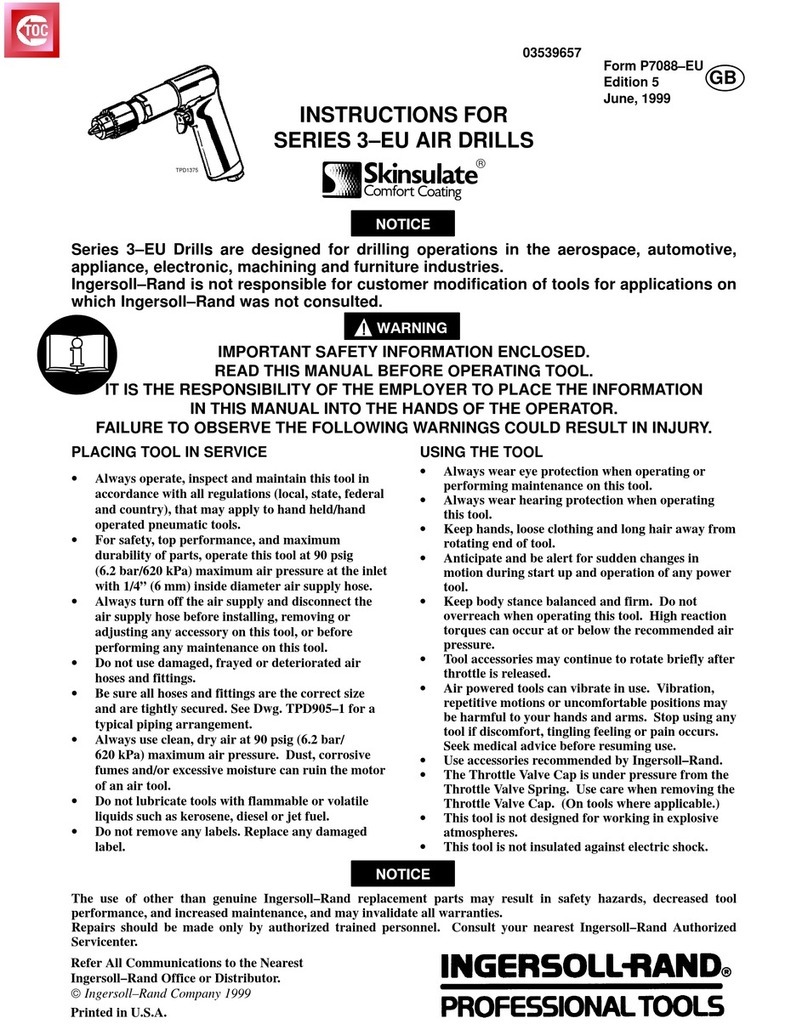 Ingersoll-Rand 3 EU Series User manual