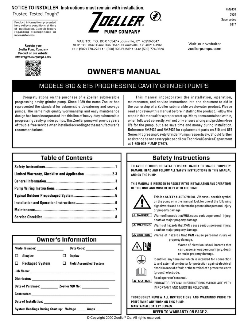 Zoeller 810 owner's manual