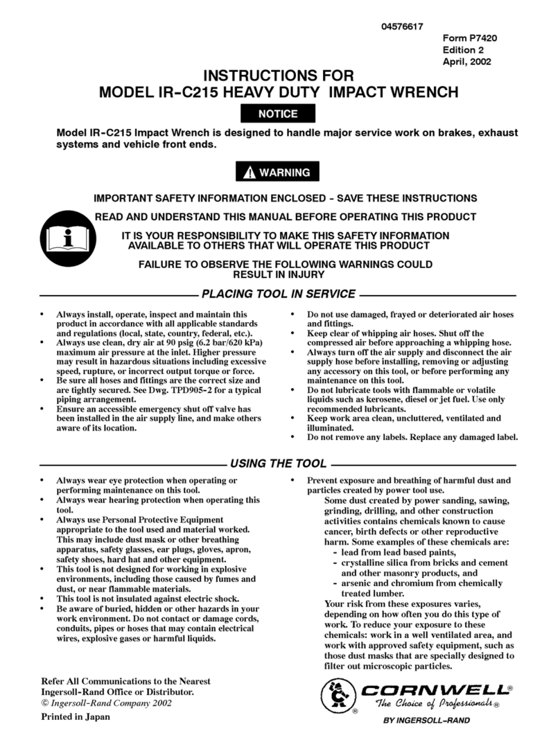 Ingersoll-Rand Cornwell IR-C215 User manual