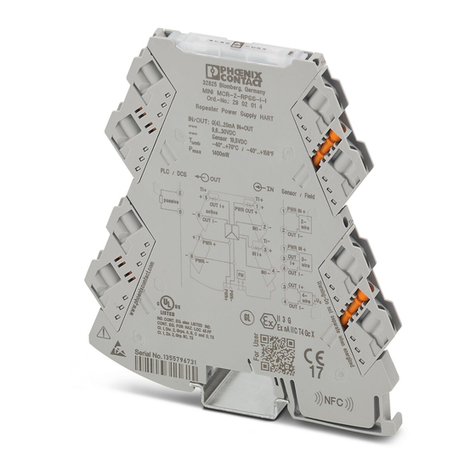 Phoenix Contact MINI MCR-2-RPSS-I-I Installation notes for electricians Phoenix Contact MINI MCR-2-RPSS-I-I Installation notes for electricians