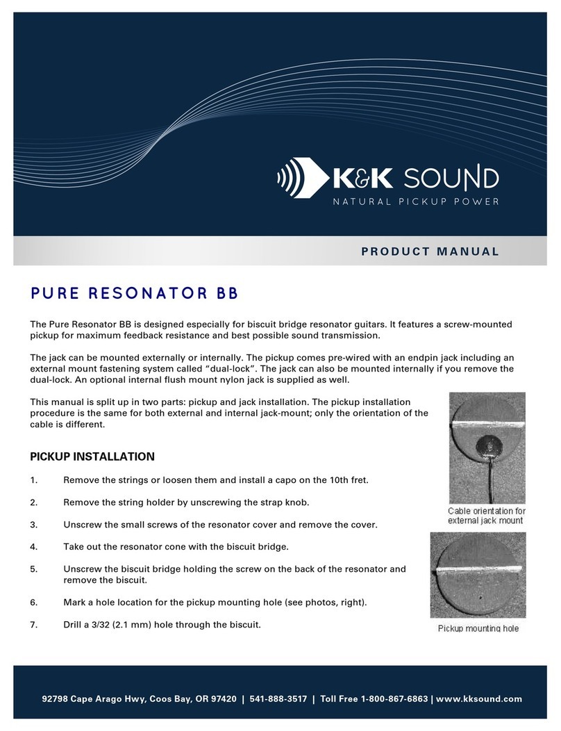 K&K Sound PURE RESONATOR BB product manual