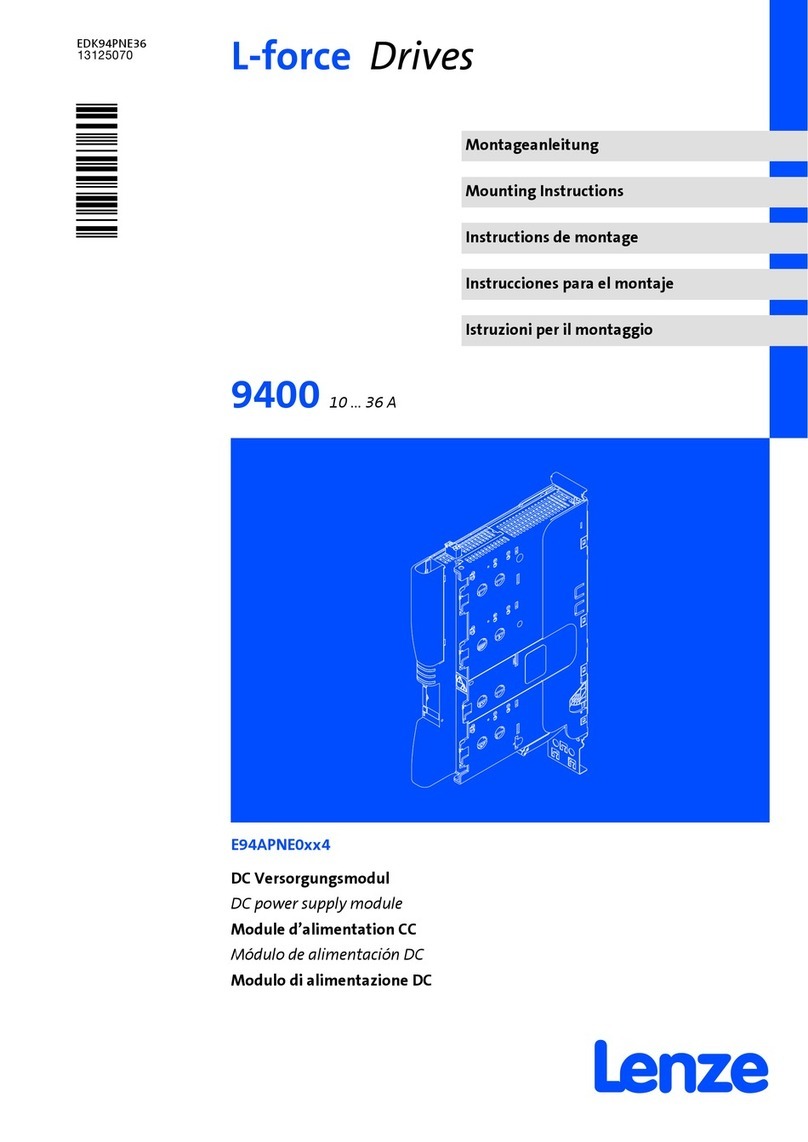 Lenze E94APNE0 4 Series Mounting instructions