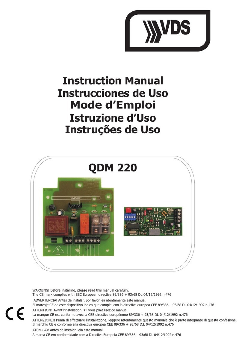 vds QDM 220 instruction manual
