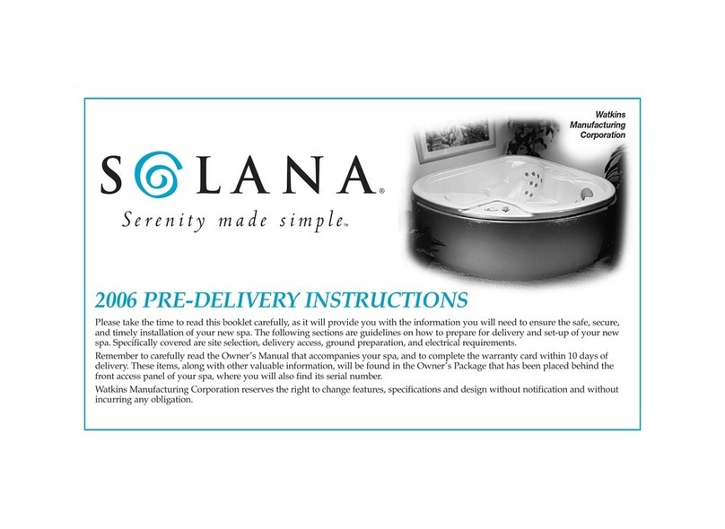 Watkins SOLANA TX Pre-delivery instructions