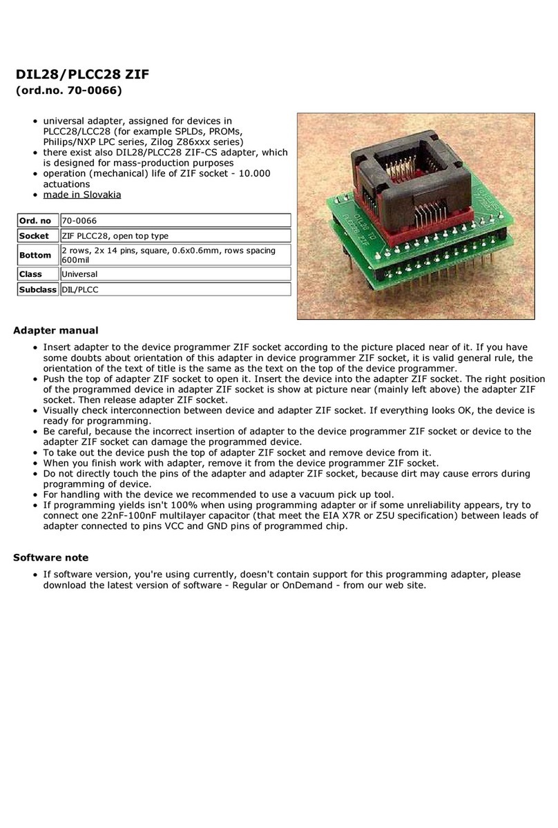 Elnec 70-0066 manual