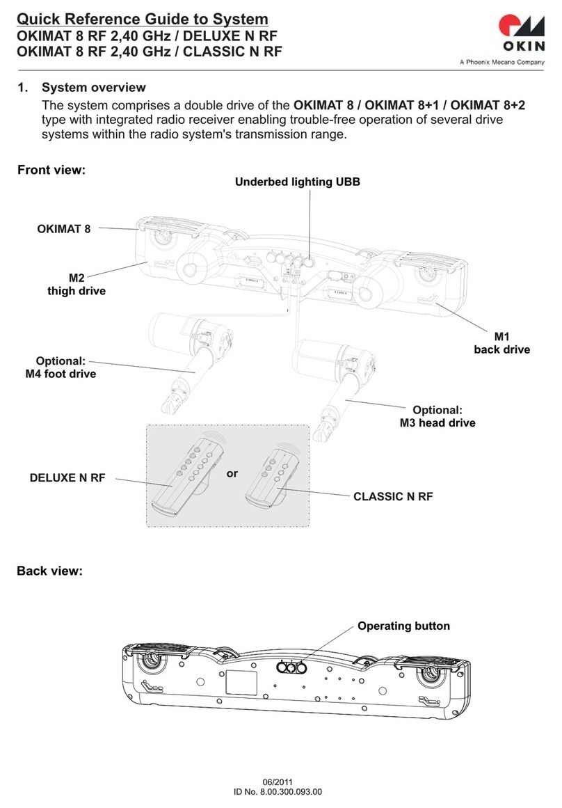 Phoenix Mecano Okin OKIMAT 8 Quick reference guide