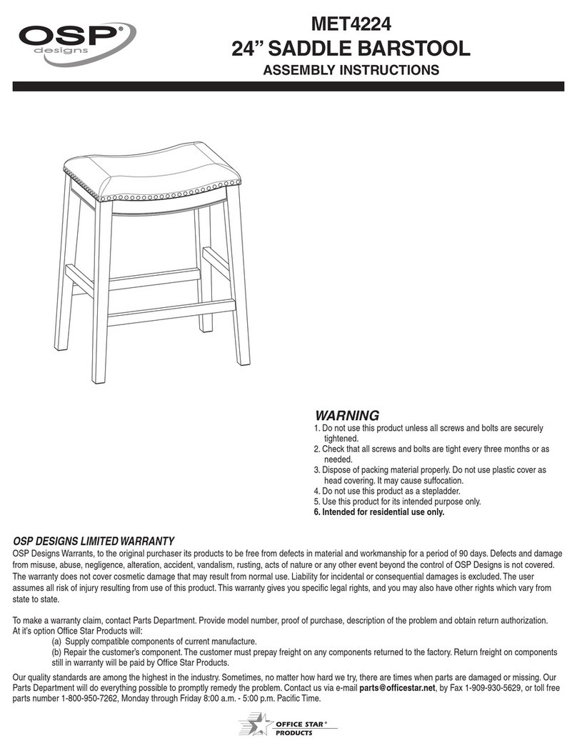 OSP Designs MET4224 Assembly & instruction manual
