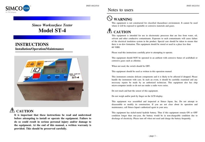 ITW Simco-Ion ST-4 instructions