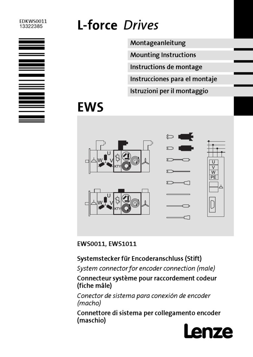 Lenze EWS Mounting instructions