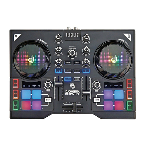 Hercules DJCONTROL INSTINCT P8 Quick start quide