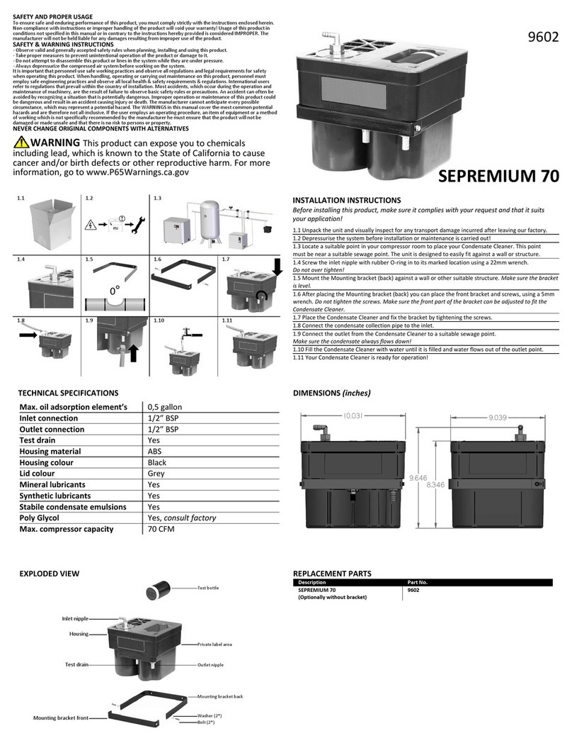 Jorc SEPREMIUM 70 User manual