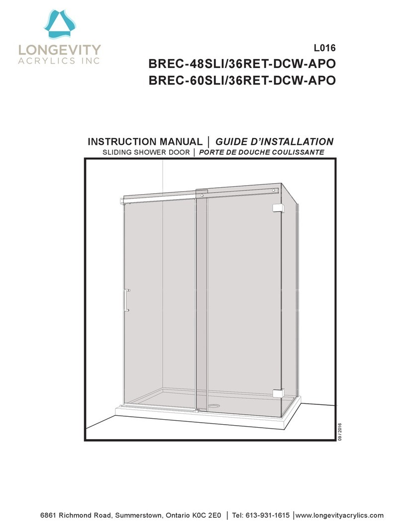 Longevity Acrylics BREC-48SLI/36RET-DCW-APO instruction manual