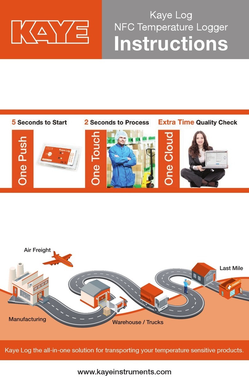Kaye Log NFC Temperature Logger User manual
