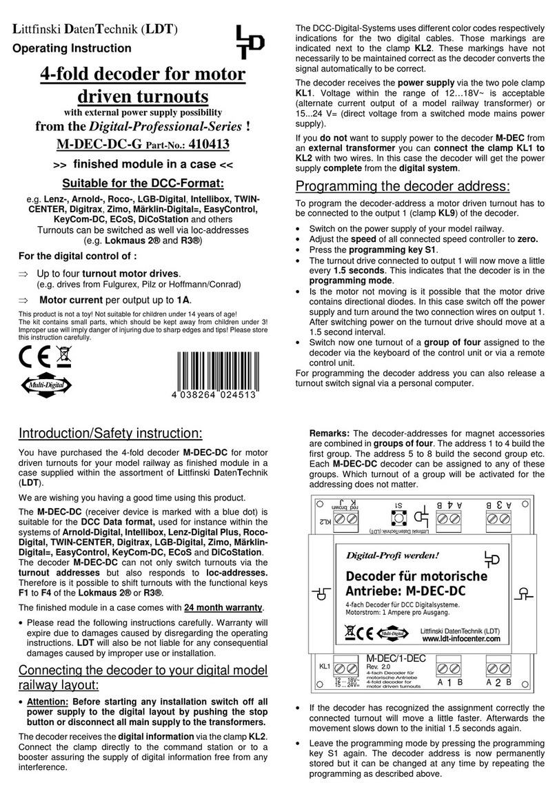 LDT M-DEC-DC-G Operating	 instruction