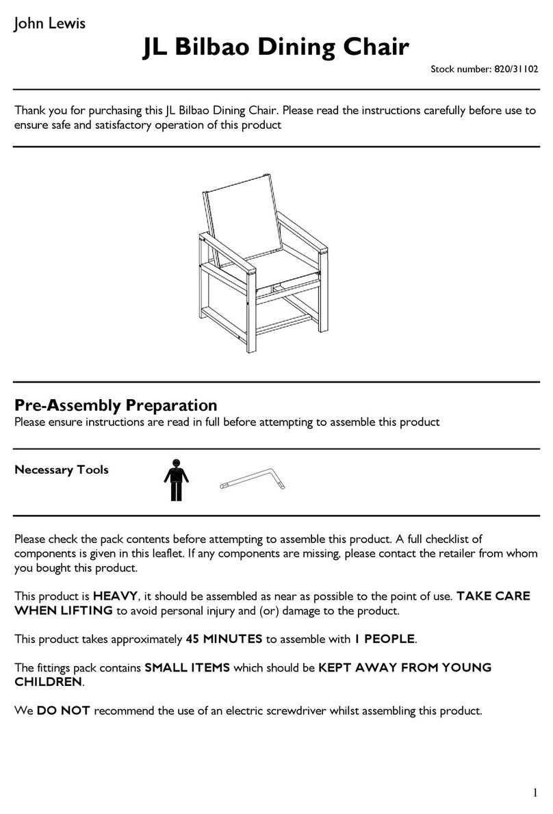 John Lewis JL Bilbao 820/31102 User manual John Lewis JL Bilbao 820/31102 User manual