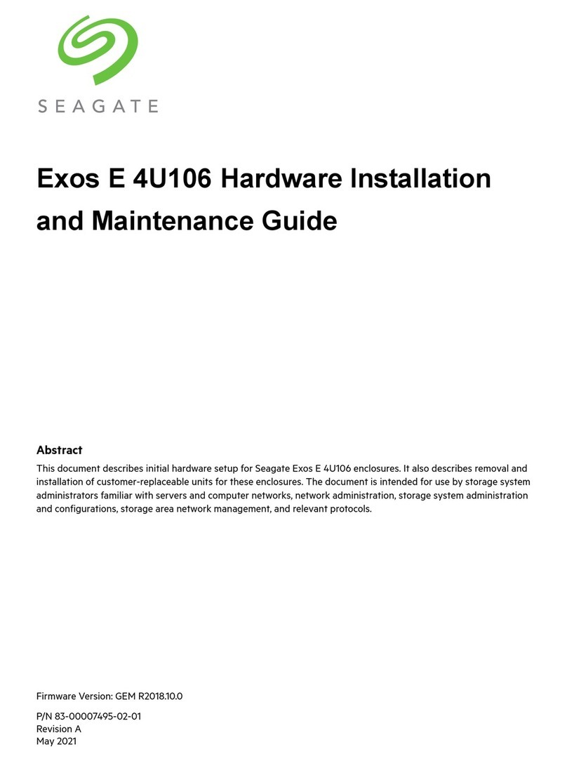 Seagate Exos E 4U106 Hardware installation and maintenance guide