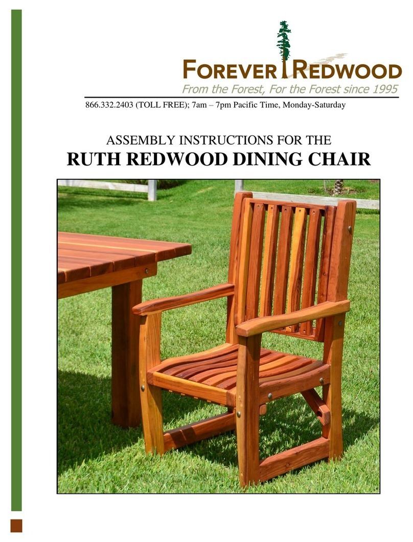 Forever Redwood RUTH REDWOOD Assembly instructions