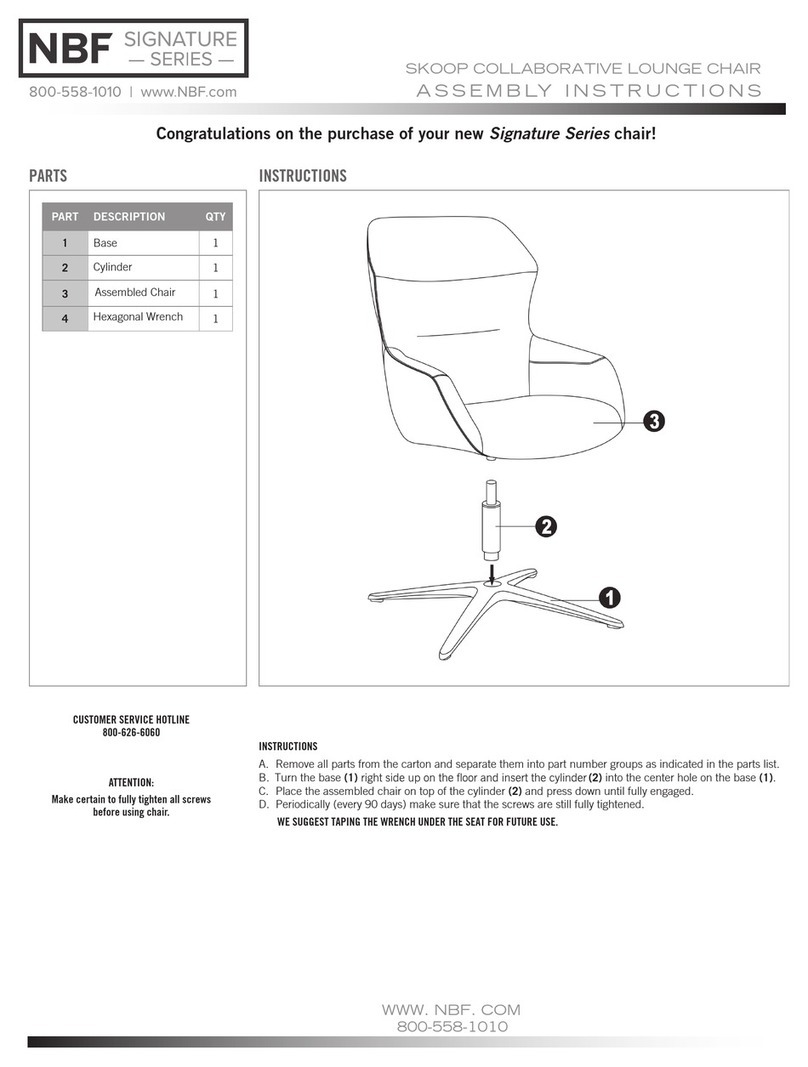 nbf Signature Skoop Collaborative Lounge Chair Quick start guide nbf Signature Skoop Collaborative Lounge Chair Quick start guide