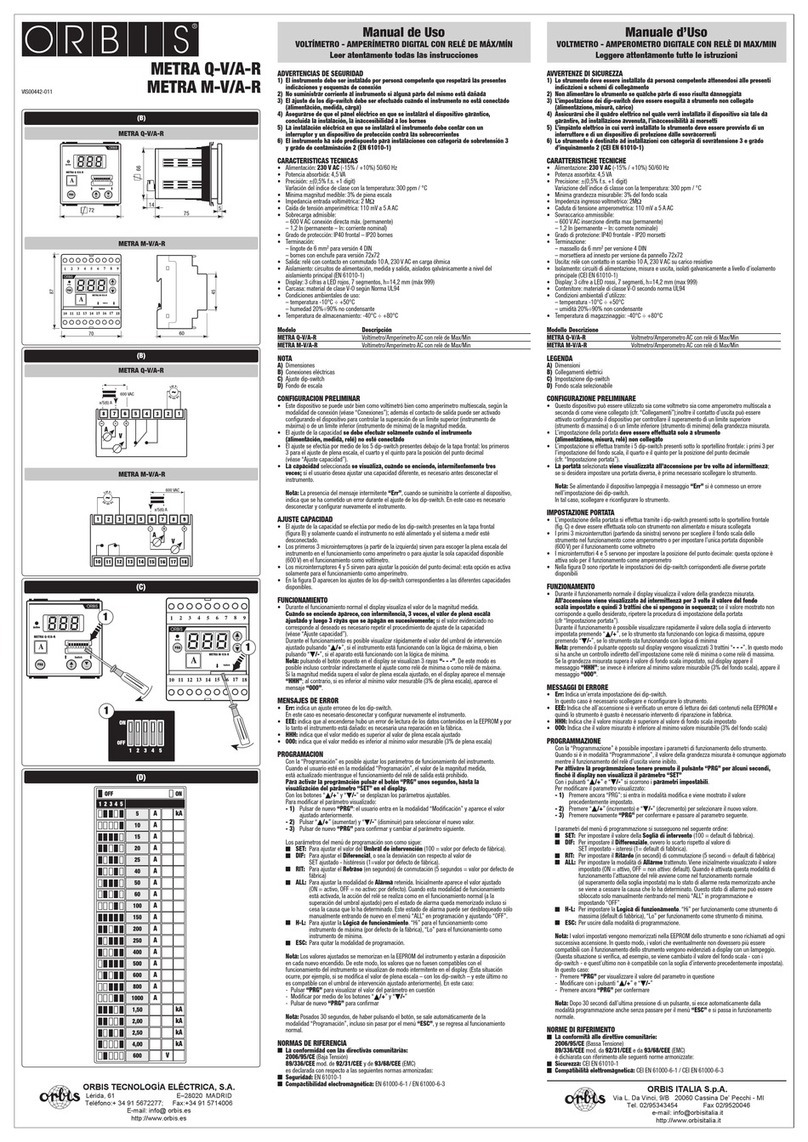 Orbis METRA Q-V/A-R user manual