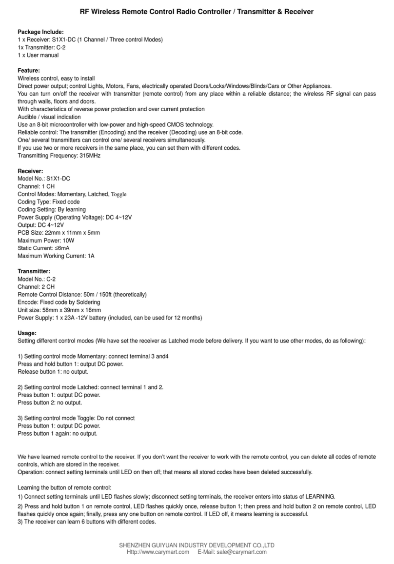 CaryMart S1X1-DC User manual