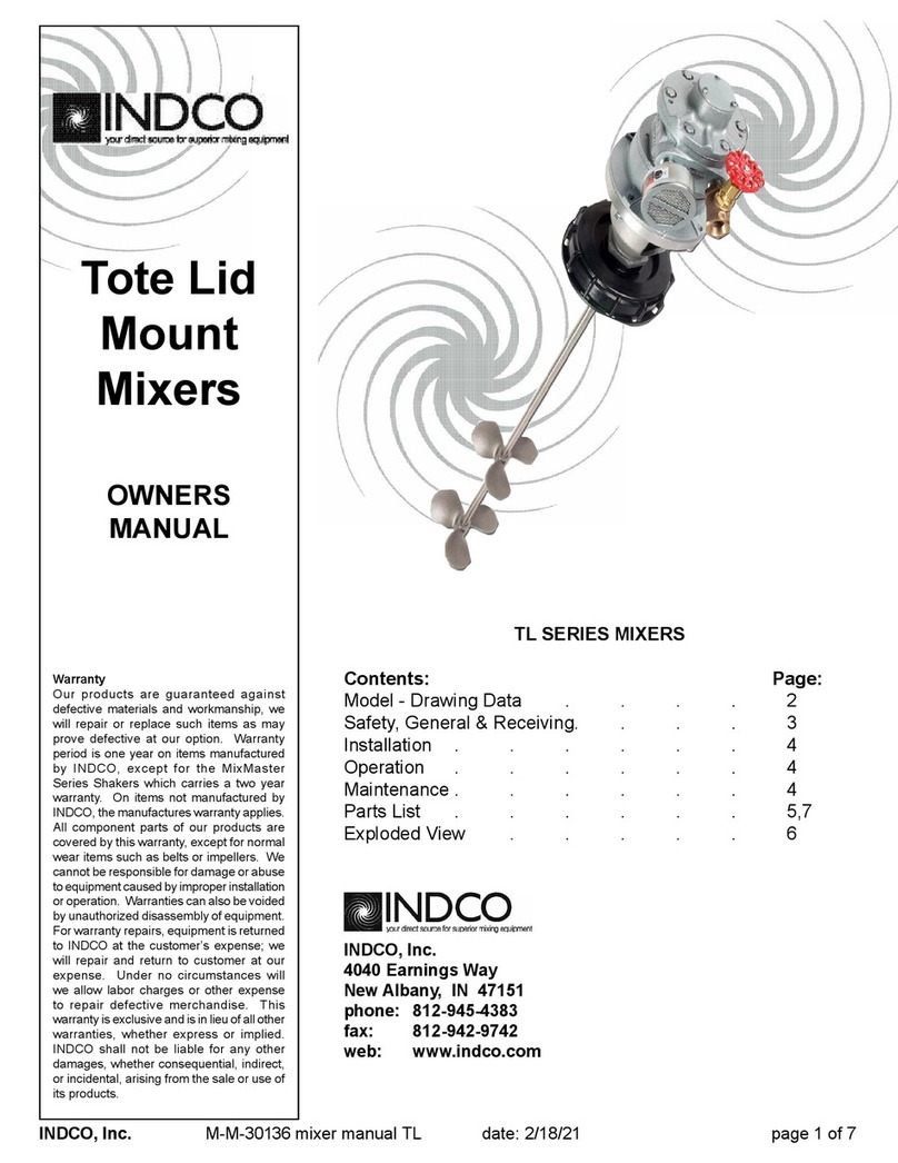 INDCO TL Series owner's manual