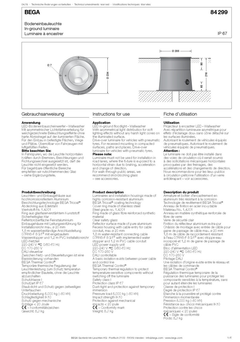 BEGA 84 299 K3 Instructions for use
