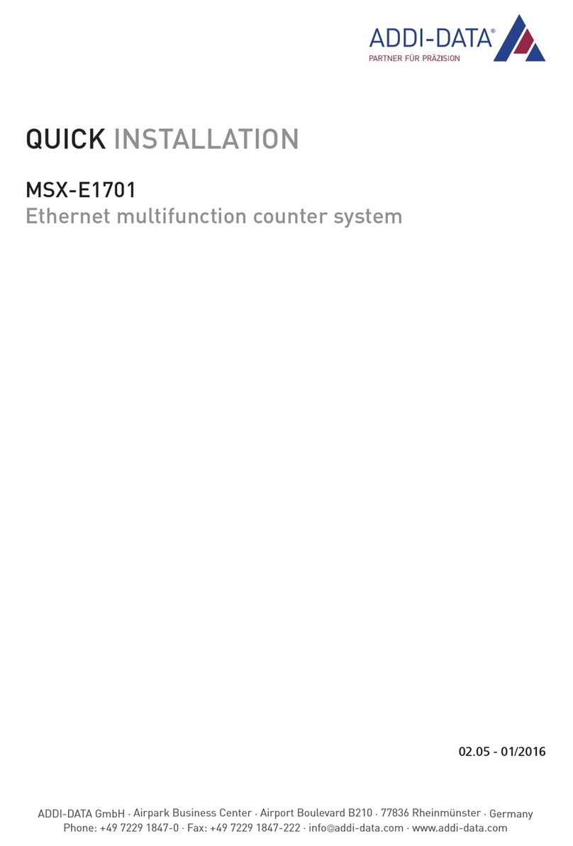 Addi-Data MSX-E1701 Original operating instructions