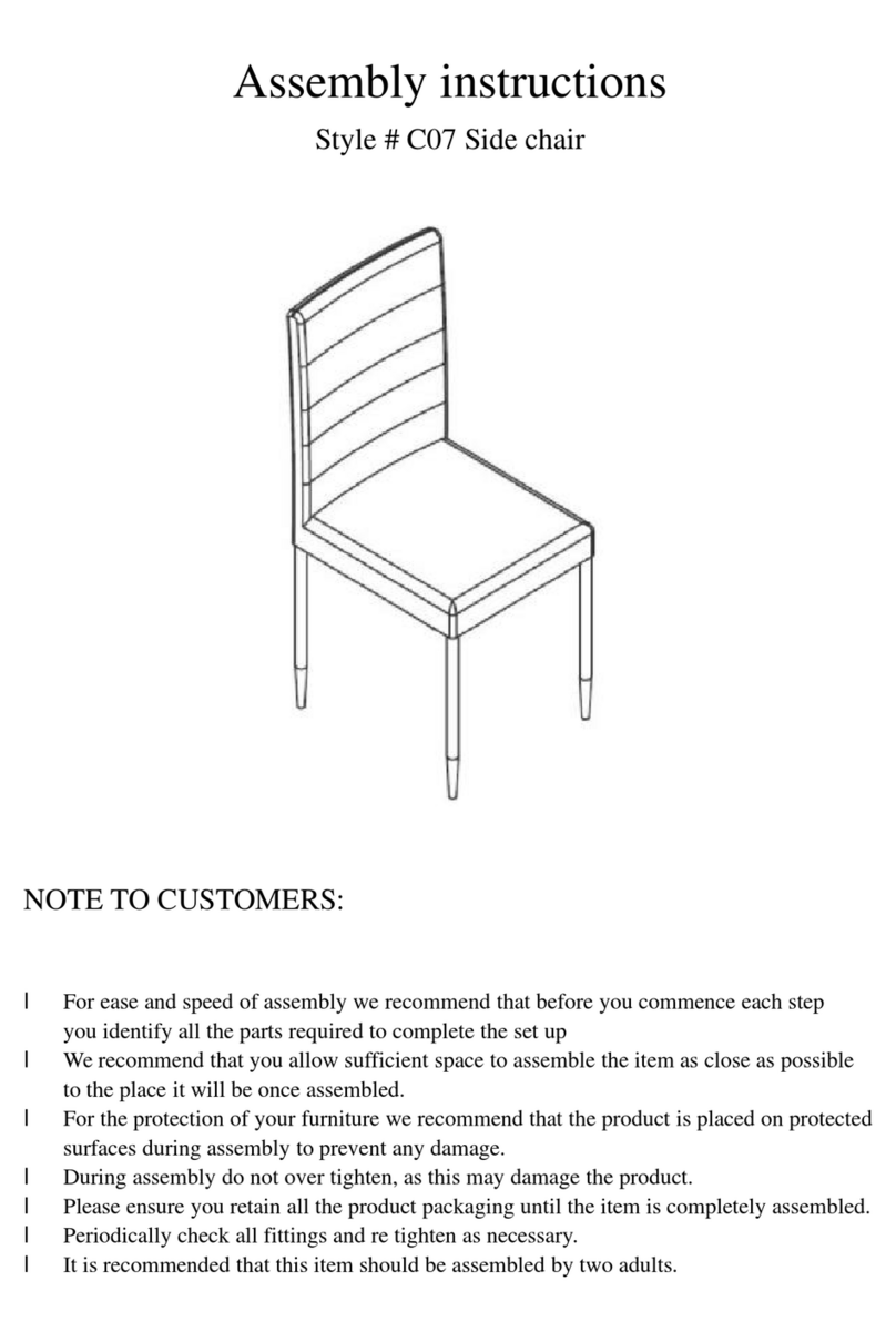 2K Furniture Designs C07 User manual