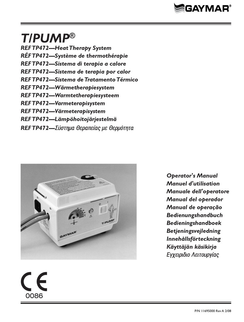 Gaymar T/PUMP TP472 User manual
