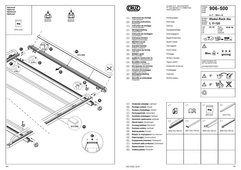Cruz Modul-Rack Alu L 11-120 Aassembly Instructions