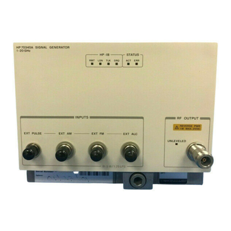 HP 70340A User manual