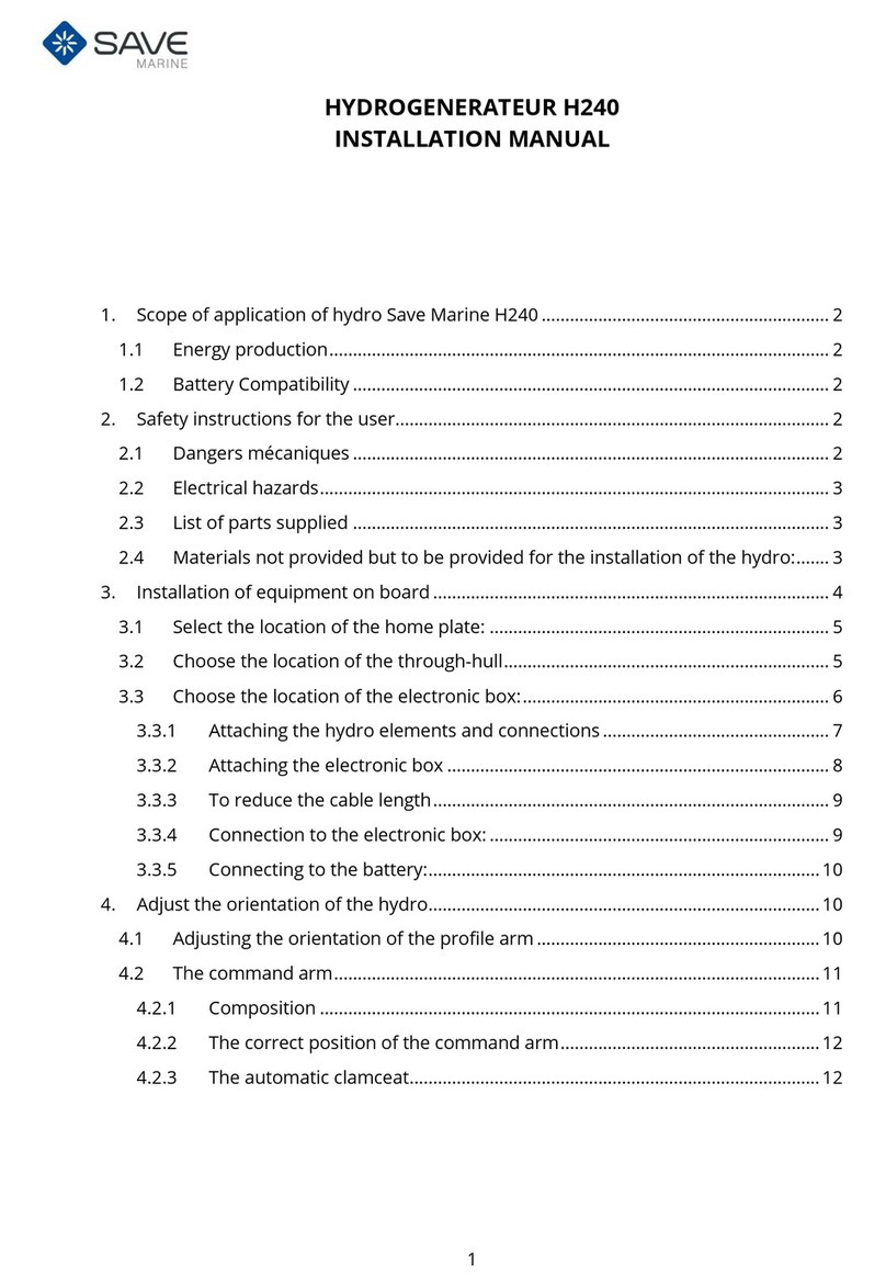 SAVE MARINE H240 User manual