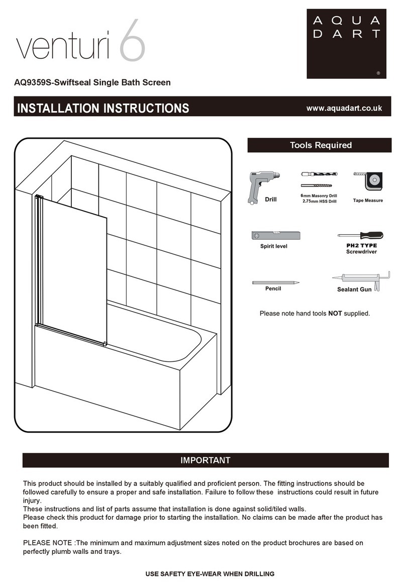 Aquadart venturi 6 AQ9359S installation instructions