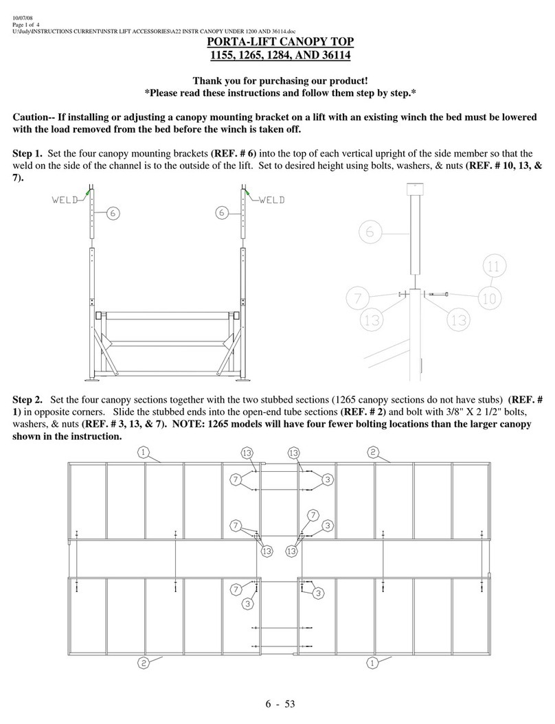 Porta-Dock PORTA-LIFT 1155 instructions Porta-Dock PORTA-LIFT 1155 instructions