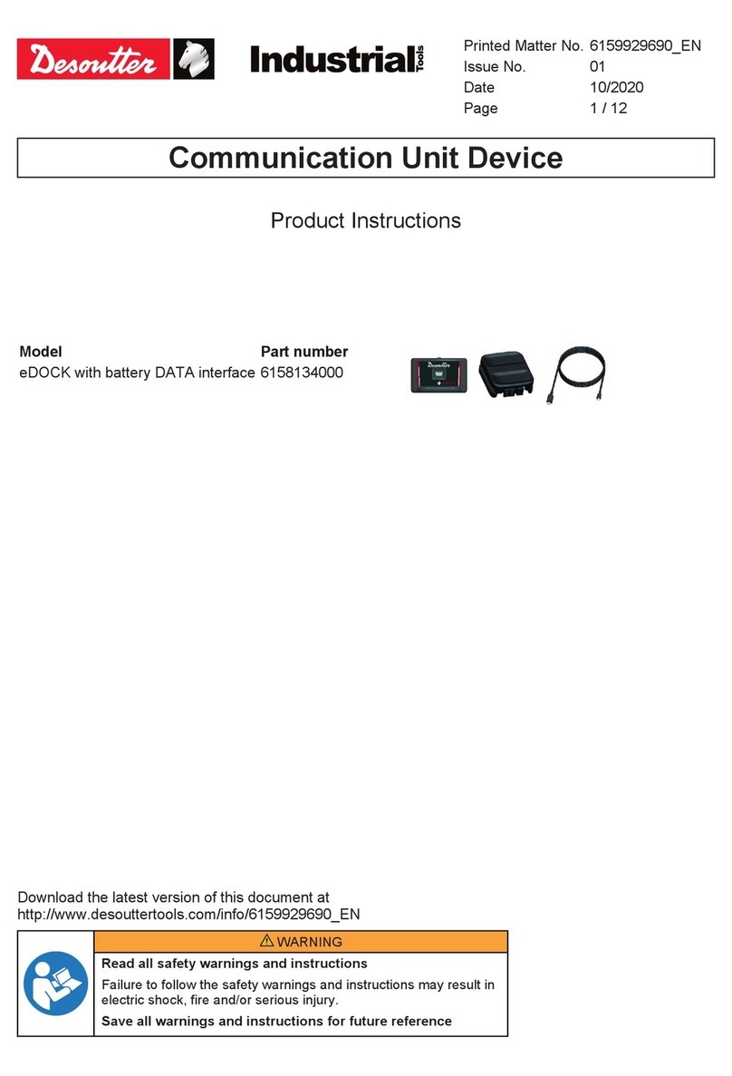 Desoutter eDOCK Product instructions