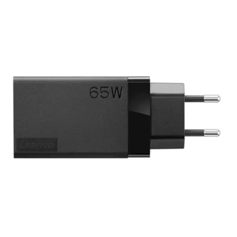 Lenovo 65W USB-C AC Travel Adapter quick start guide Lenovo 65W USB-C AC Travel Adapter quick start guide
