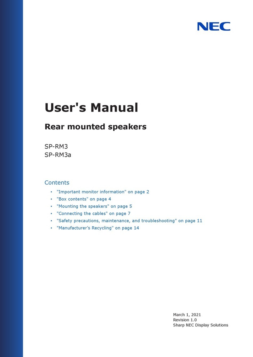 NEC SP-RM3 user manual