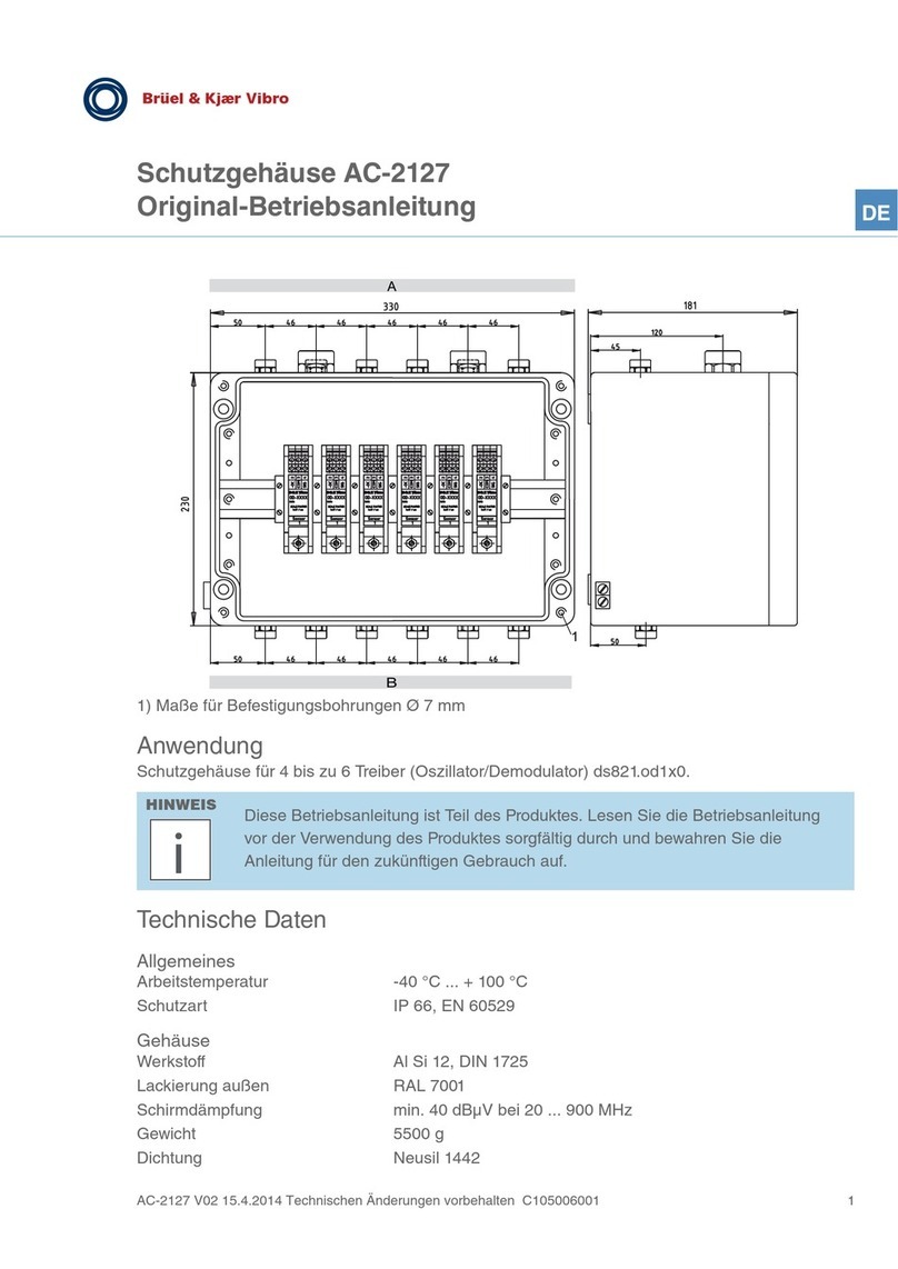 Brüel & Kjær Vibro AC-2127 Instruction