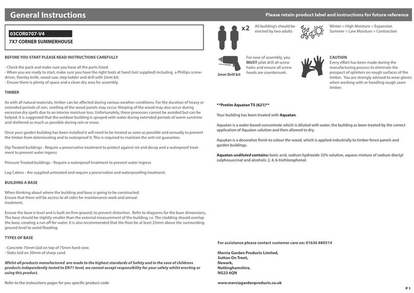 Waltons 03COR0707-V4 General instructions Waltons 03COR0707-V4 General instructions