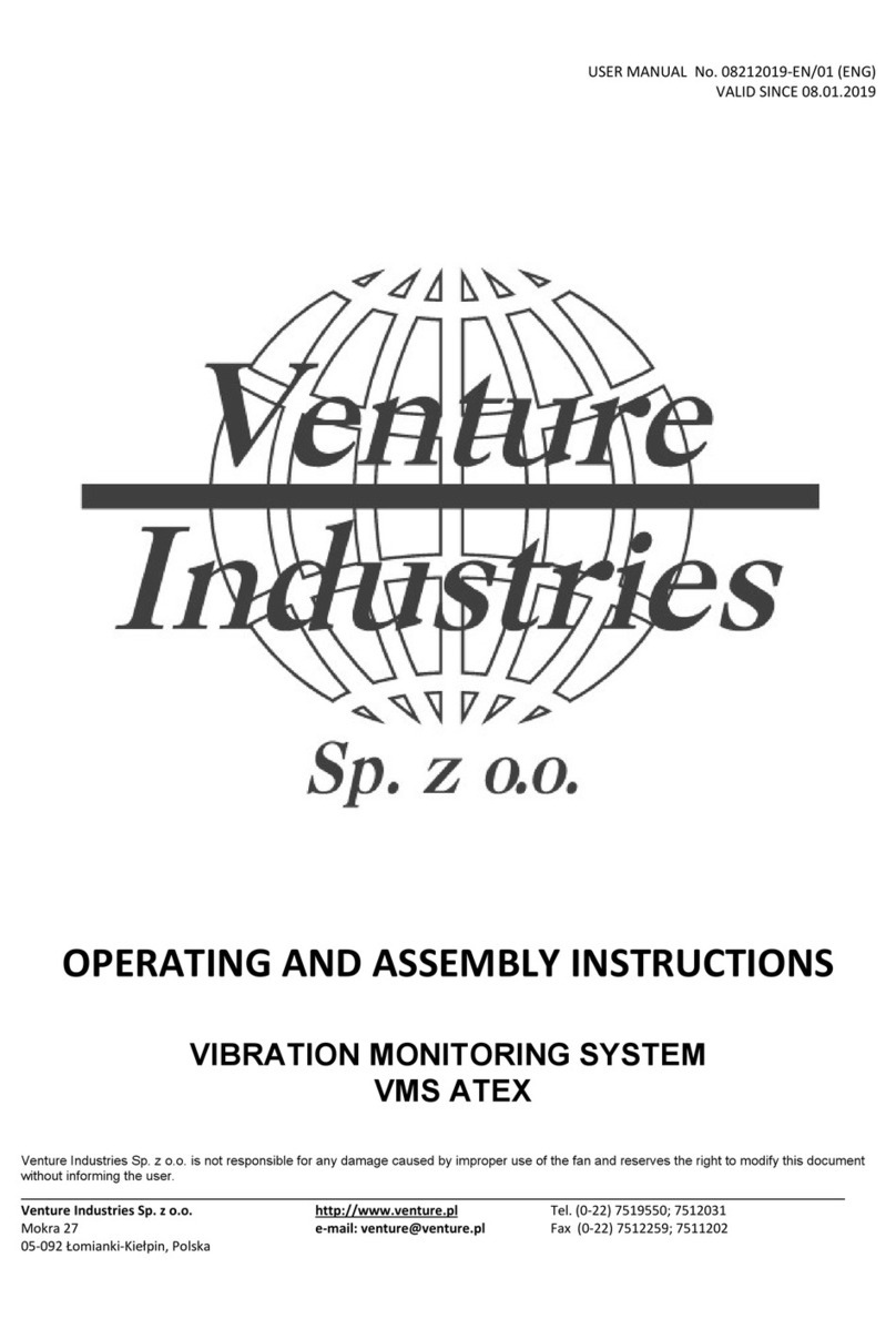 Venture Industries VMS ATEX Operating and assembly instructions