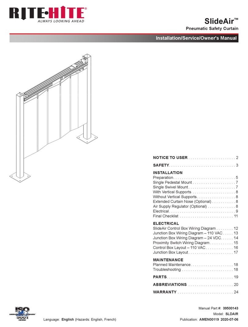 RITE-HITE SlideAir Installation/Service/Owner's Manual