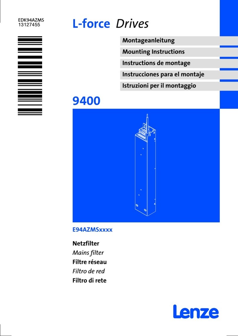 Lenze E94AZMS Series Mounting instructions