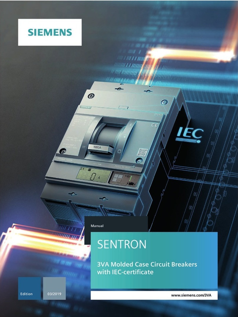 Siemens SENTRON 3VA1 manual