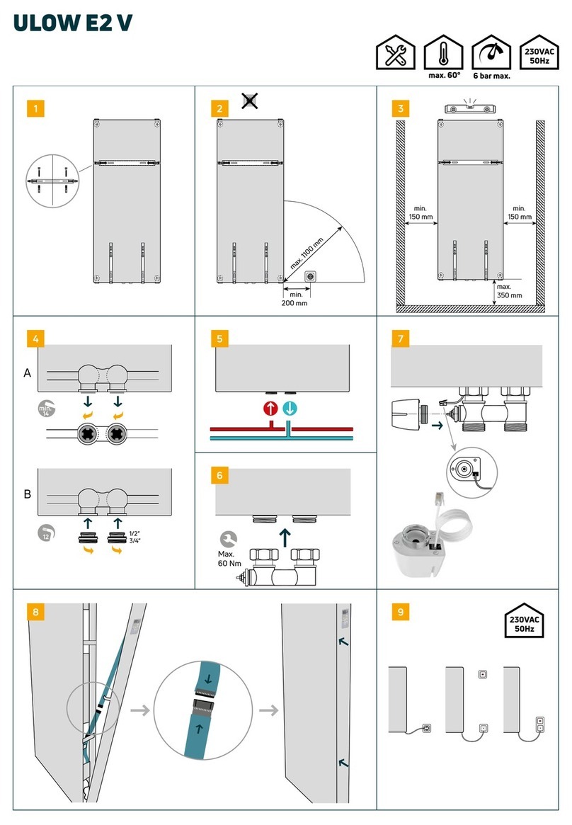 Purmo RADSON ULOW E2 V Important notes
