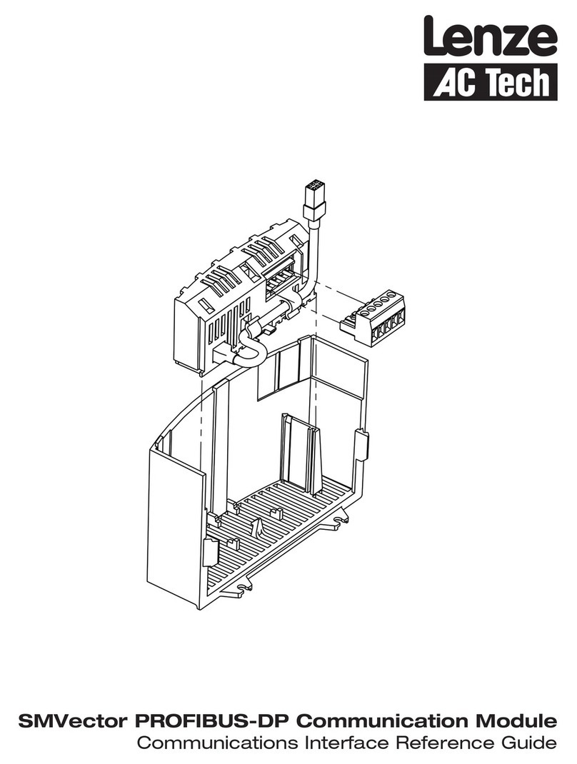 Lenze AC Tech SMVector PROFIBUS-DP Communications Interface Reference Guide