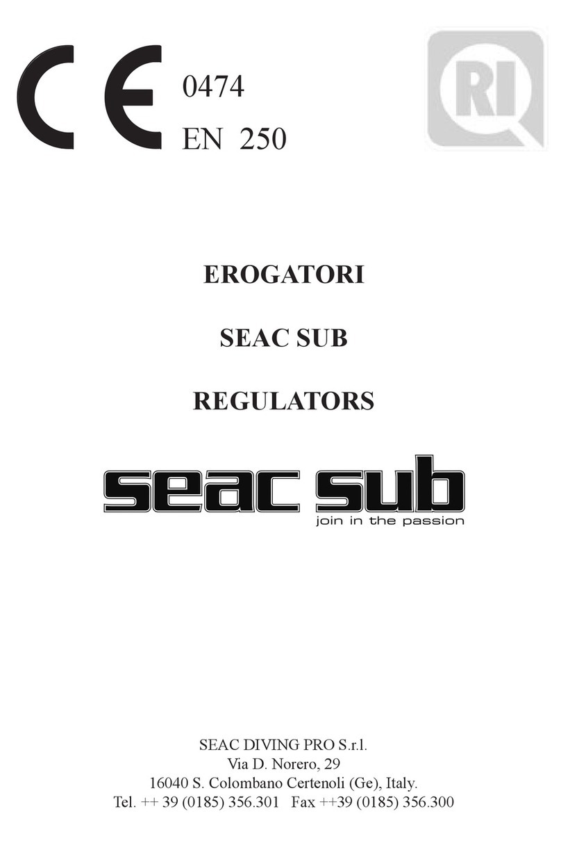 Seac Sub SORIUS 1000 instruction manual