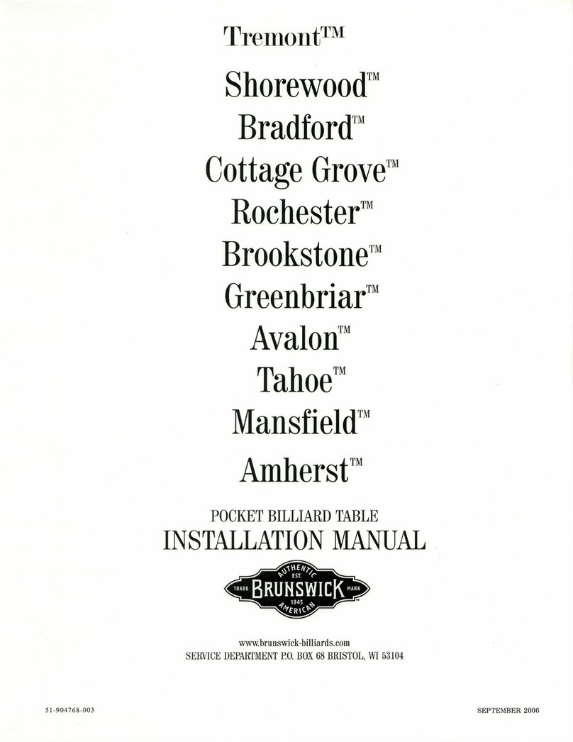 Brunswick Tremont User manual
