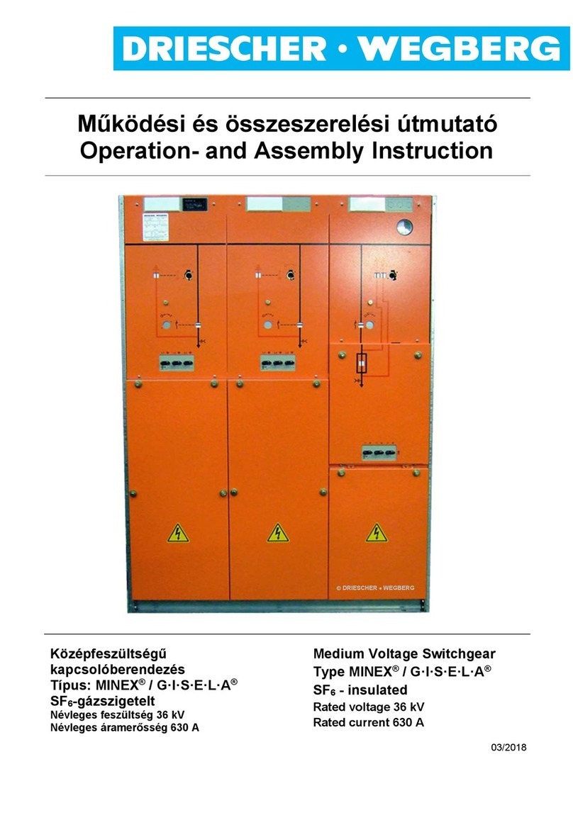 DRIESCHER-WEGBERG MINEX Operation – and Assembly Instruction