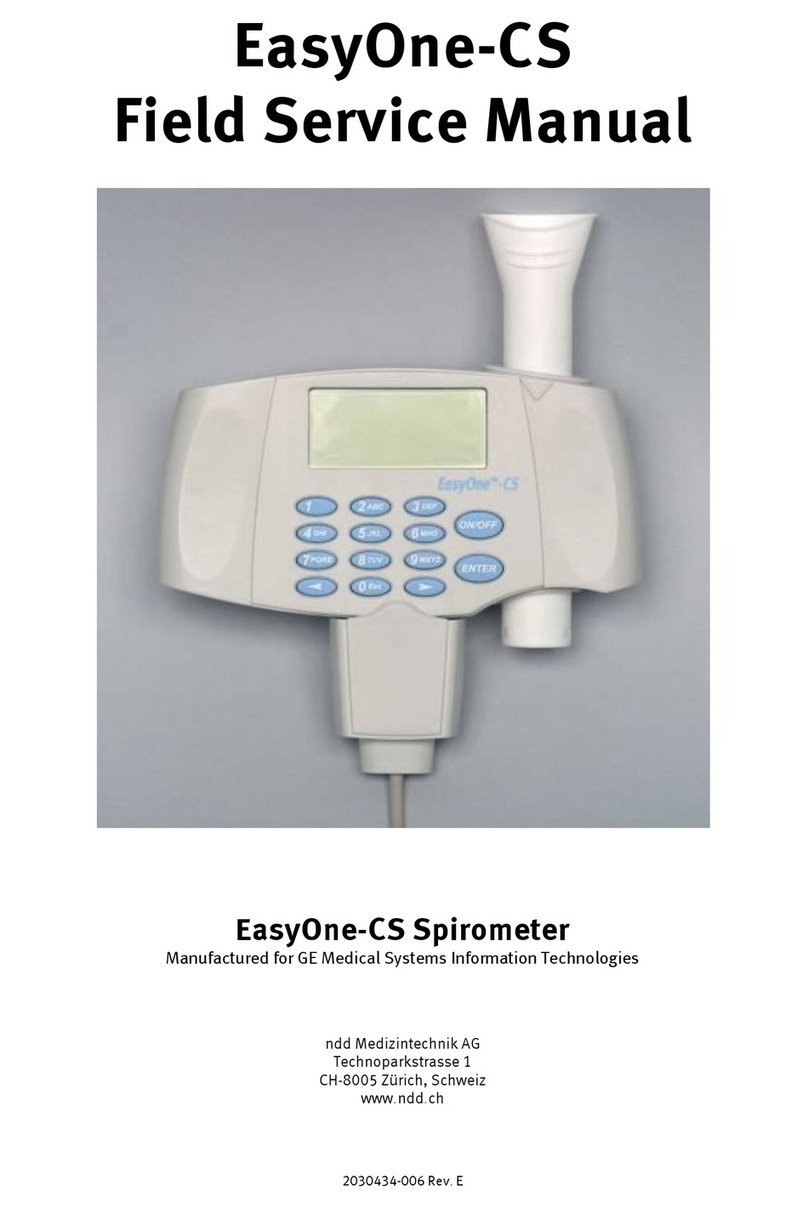 NDD EasyOne-CS Field service manual