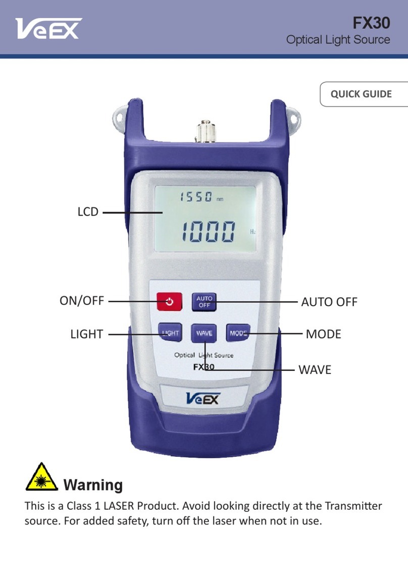 VeEX FX30 quick guide
